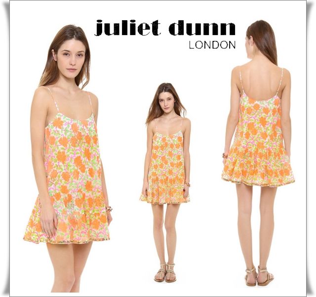 新品juliet dunn水着の上にチュニックワンピース蛍光オレンジ#1 - メルカリ