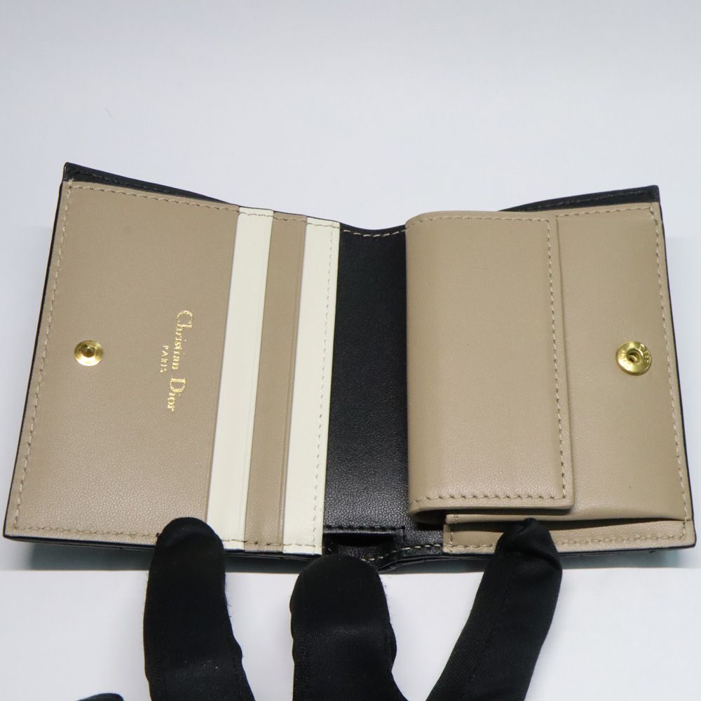 名古屋】ディオール カロ Dior Caro Saffron ウォレット ミニ