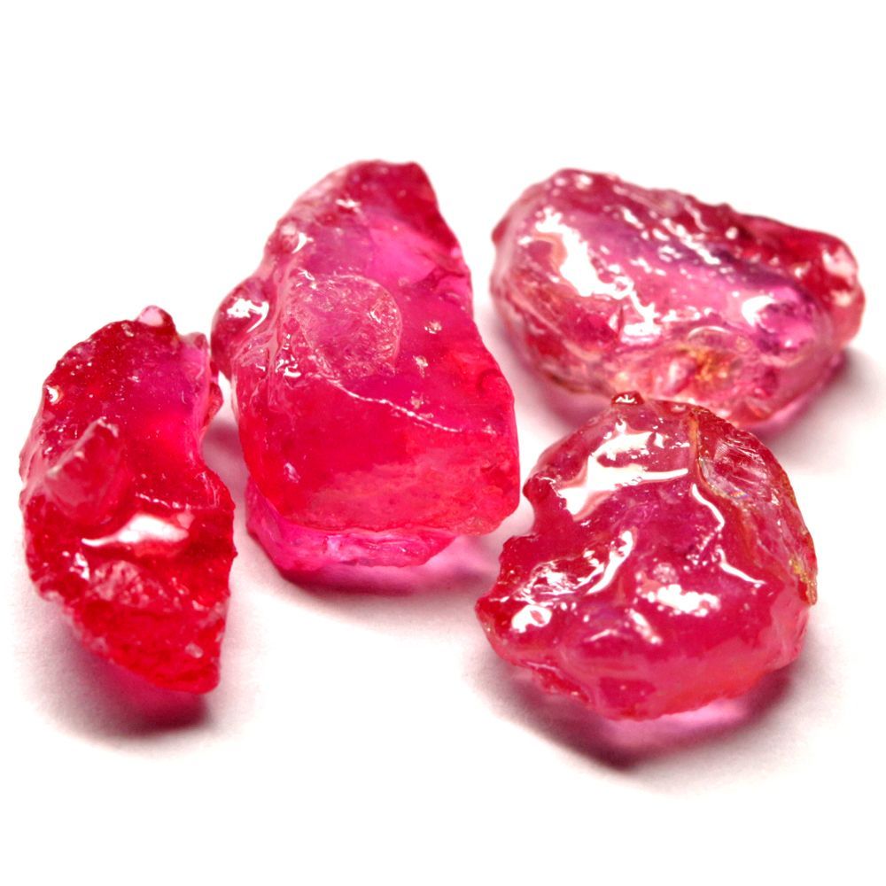 世界の原石:ルビー 4個組 18.75ct:0952】マダガスカル産 Natural