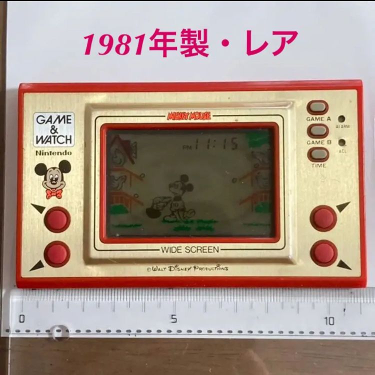 【1981年製】GAME&WATCH MICKEY MOUSE 任天堂 GAME&WATCH【ミッキーマウス】1981年製 - メルカリ