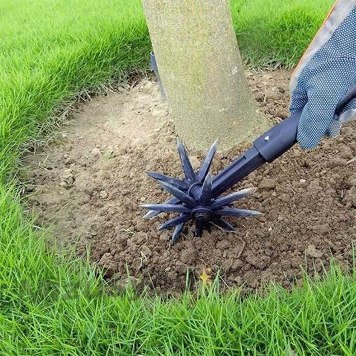 手動式耕うん機 種まきツール