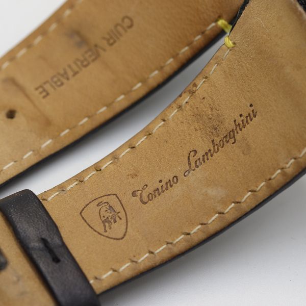 トニーノ ランボルギーニ 純正ベルト レザー 28mm用 ブラック