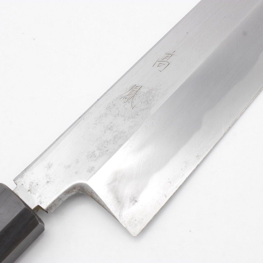 高鳳 青鋼 鱧切り包丁 一尺 八角柄 鞘付き 刃渡り約305mm 和包丁