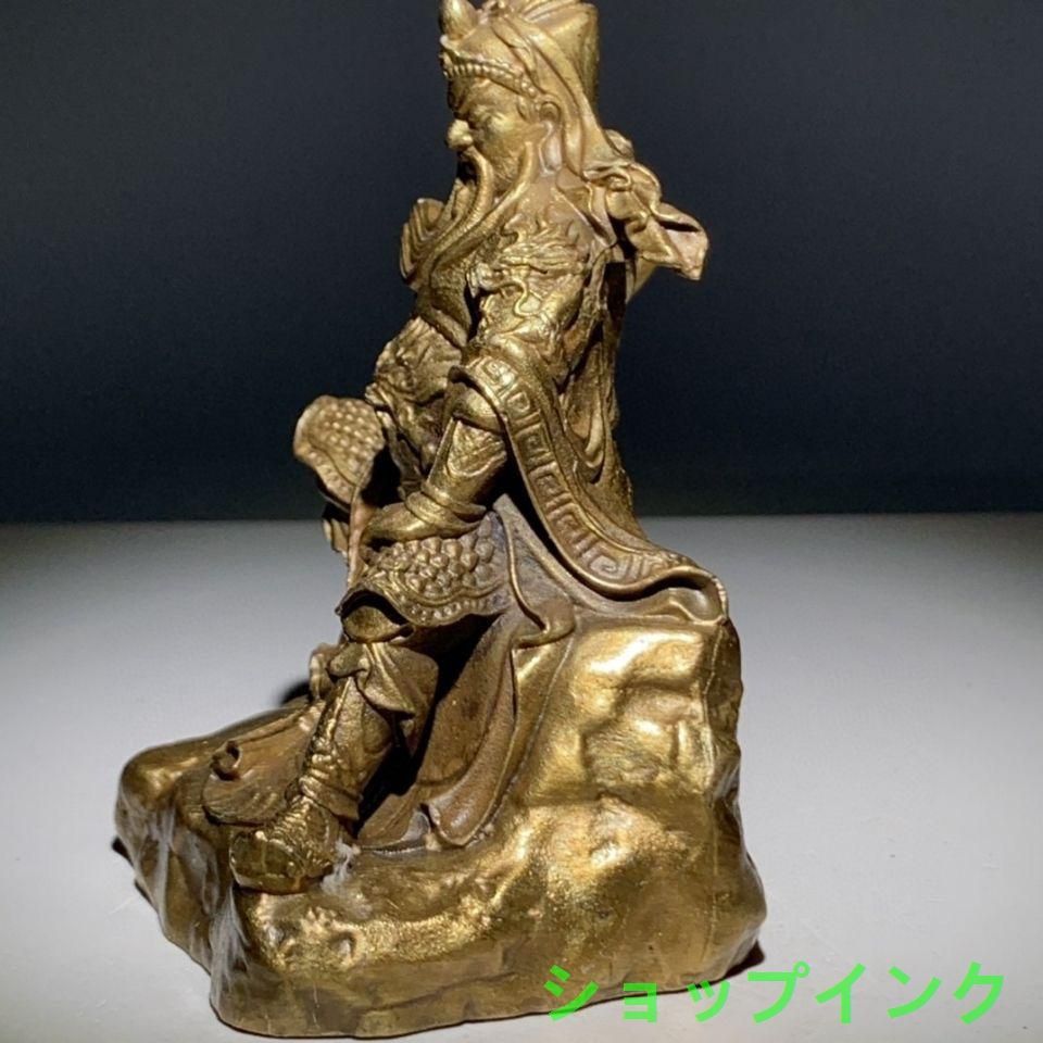 銅器 銅像 武財神 関羽 関二爺仏像 置物 開運 風水 招財 工芸品 銅器 銅像 武財神 関羽 関二爺仏像 置物 開運 風水 招財 工芸品