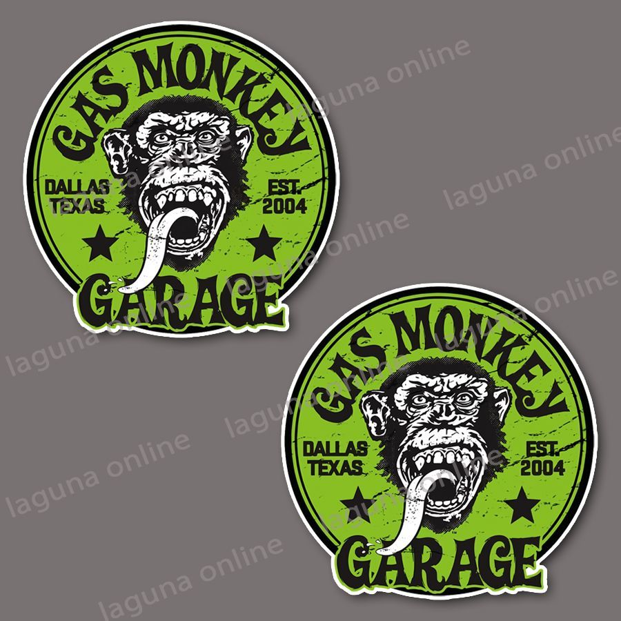 ☆即納☆ Gas Monkey Garage ガス モンキー ガレージ ステッカー デカール 並行輸入 8 - メルカリ