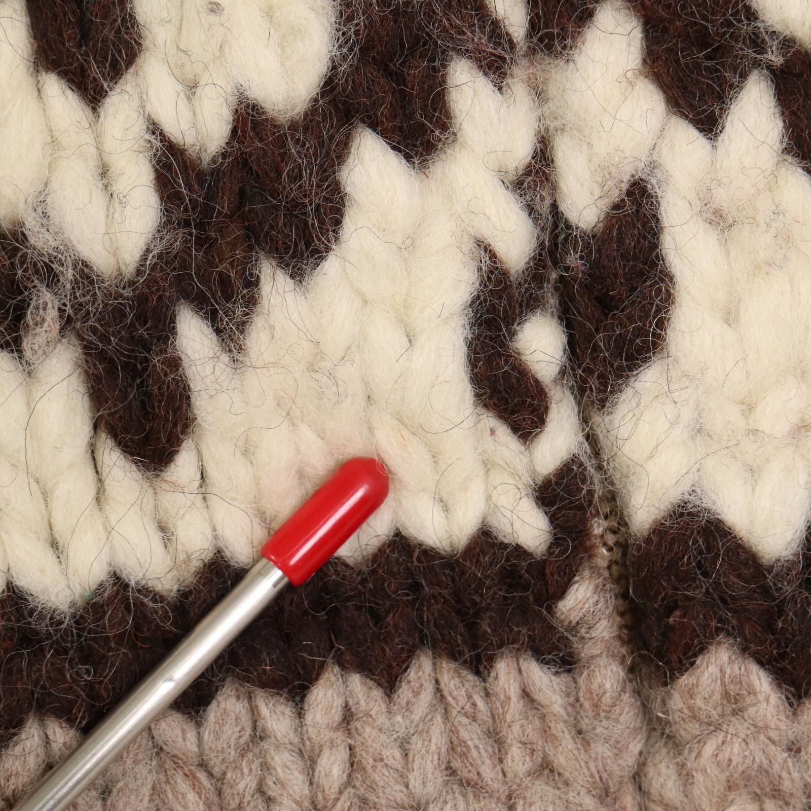 80年代 Specially Fashioned by Elsie カウチン ウール ニット ベスト  