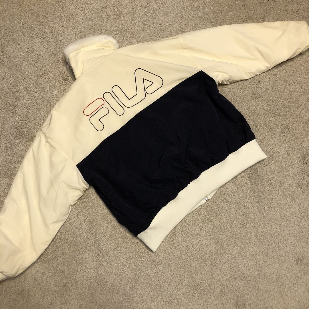 FILA フィラ ボアジャンバー テニスリバーシブルジャケット レディース S - メルカリ