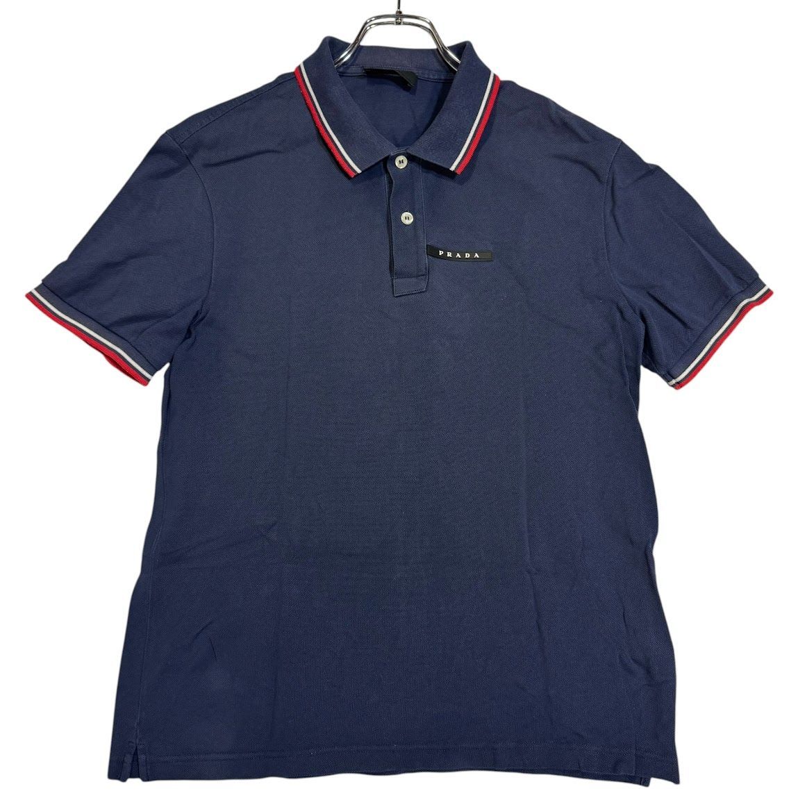 PRADA - PRADA プラダ ポロシャツ 34(XS位) 紺 【古着】【中古