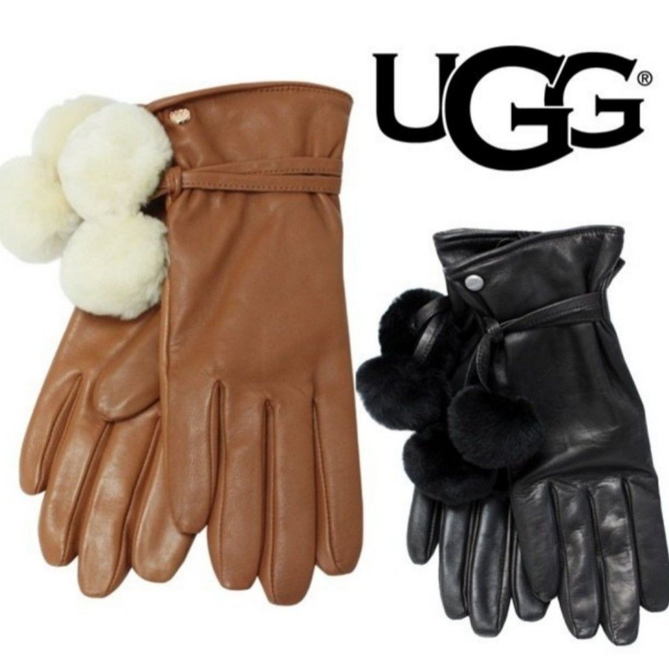 UGG ムートン手袋 L26cm チェスナット UGG ムートン手袋