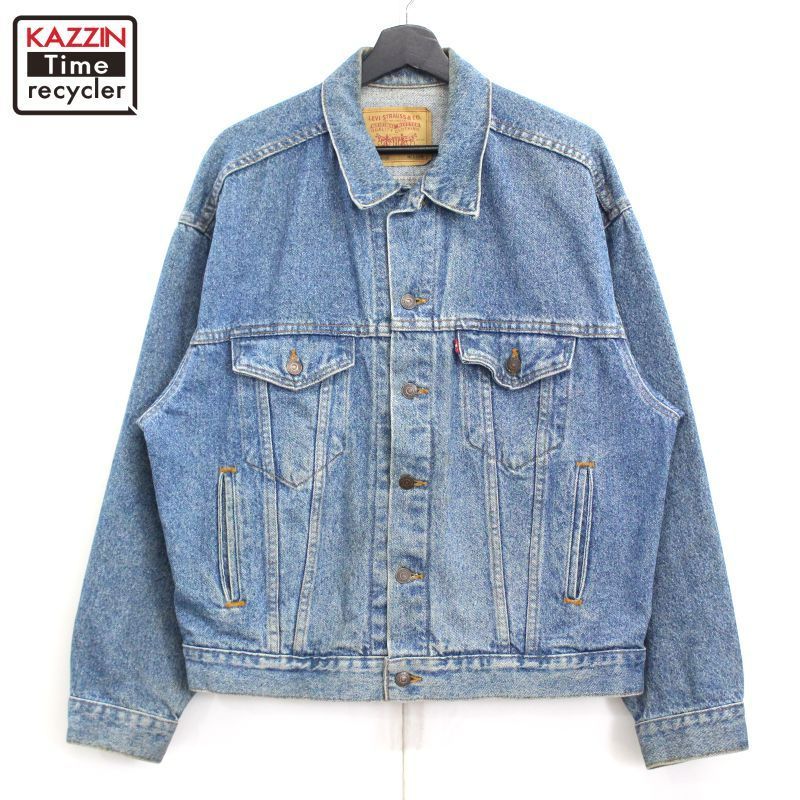 90s USA製 vintage Levi's 無地 70507 デニムジャケット メンズ 表記Mサイズ