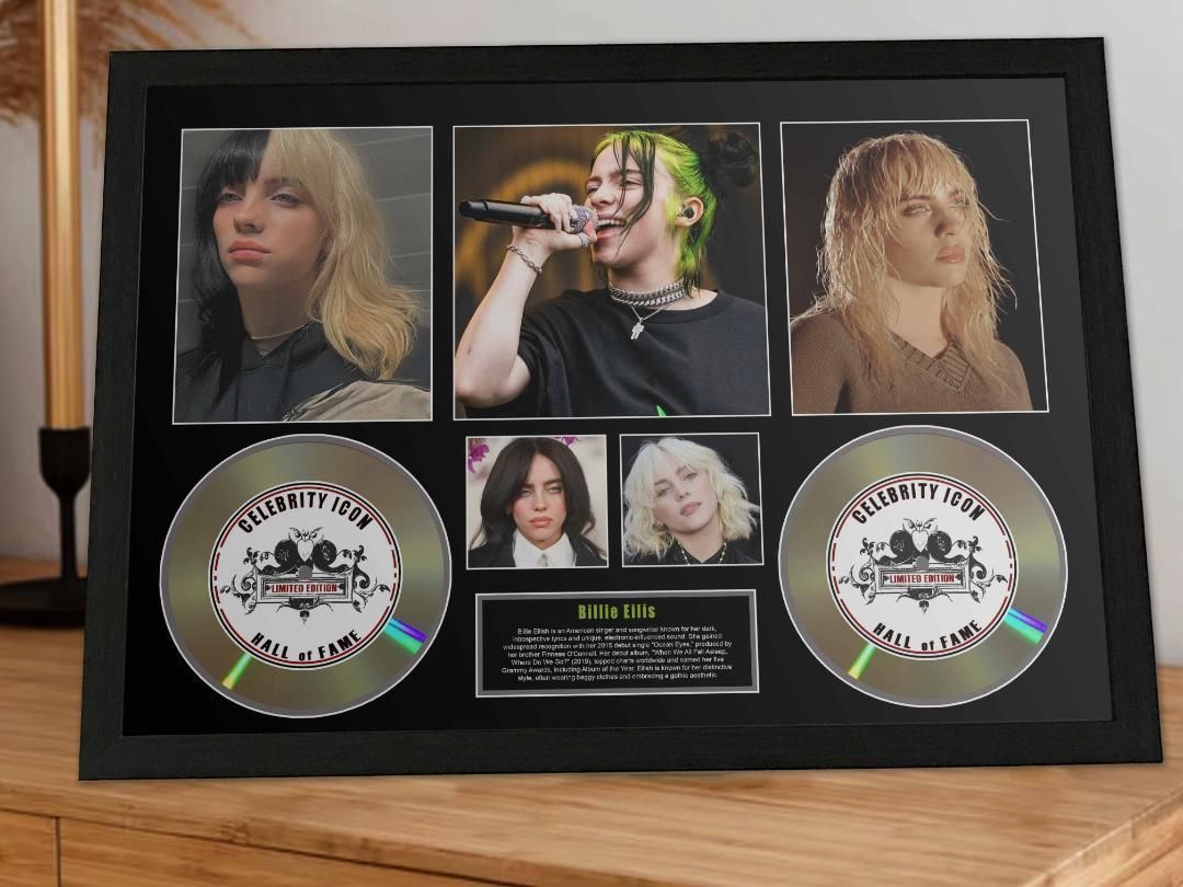 ビリー アイリッシュ セレブリティー アイコンフレーム 証明書付き-1