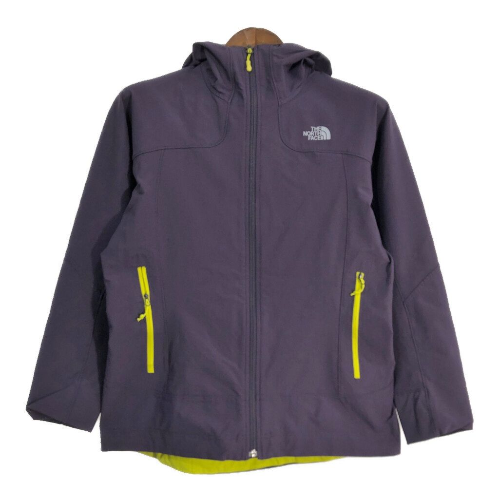 THE NORTH FACE ノースフェイス SUMMIT SERIES ソフトシェルジャケット アウトドア パープル (メンズ L) 中古 古着 T1648