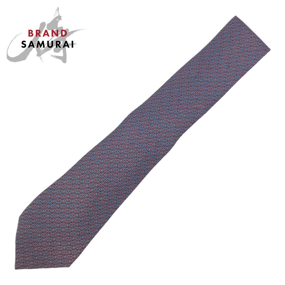 美品　エルメス　ネクタイ　青・緑・ピンク　マルチカラー 美品 エルメス ネクタイ 青・緑・ピンク マルチカラー 美品