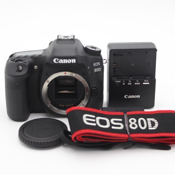 ショット数6462枚 CANON デジタル一眼レフカメラ EOS 80D ボディ EOS80D ブラック ♯37013