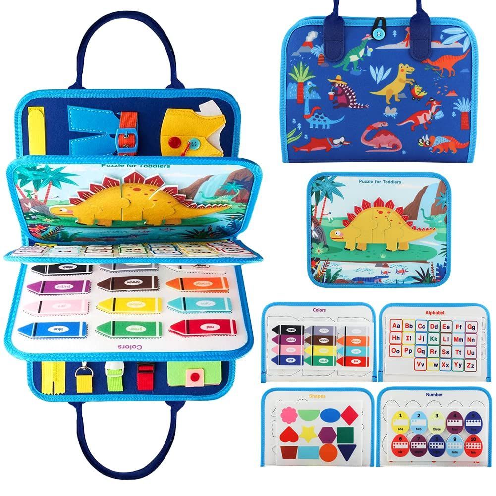 【新着商品】玩具 お着替えの練習に 知育 幼児忙しいボード 布のおもちゃ １歳 ２歳 ３歳 ４歳 ５歳 男の子 おもちゃ 女の子 こども 服の着り方 生活習慣育成 指先 動かす 紐通し モンテッソ