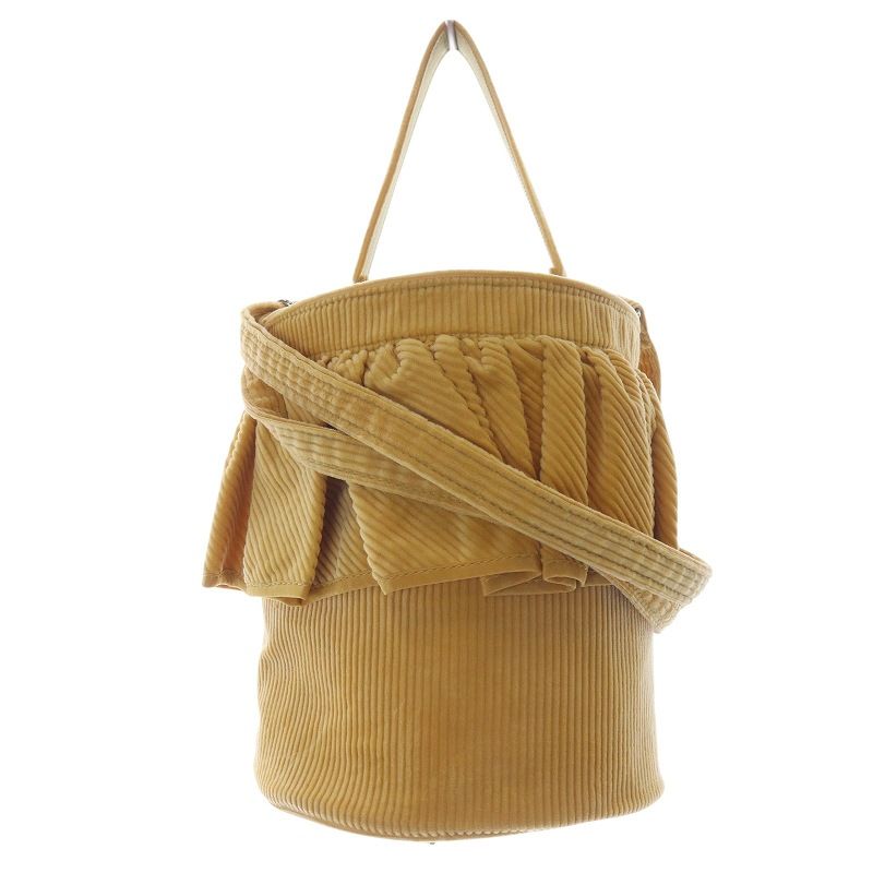 セツコサジテール シティ ドット フリル 2WAYバッグ ベージュ SETSUKO  