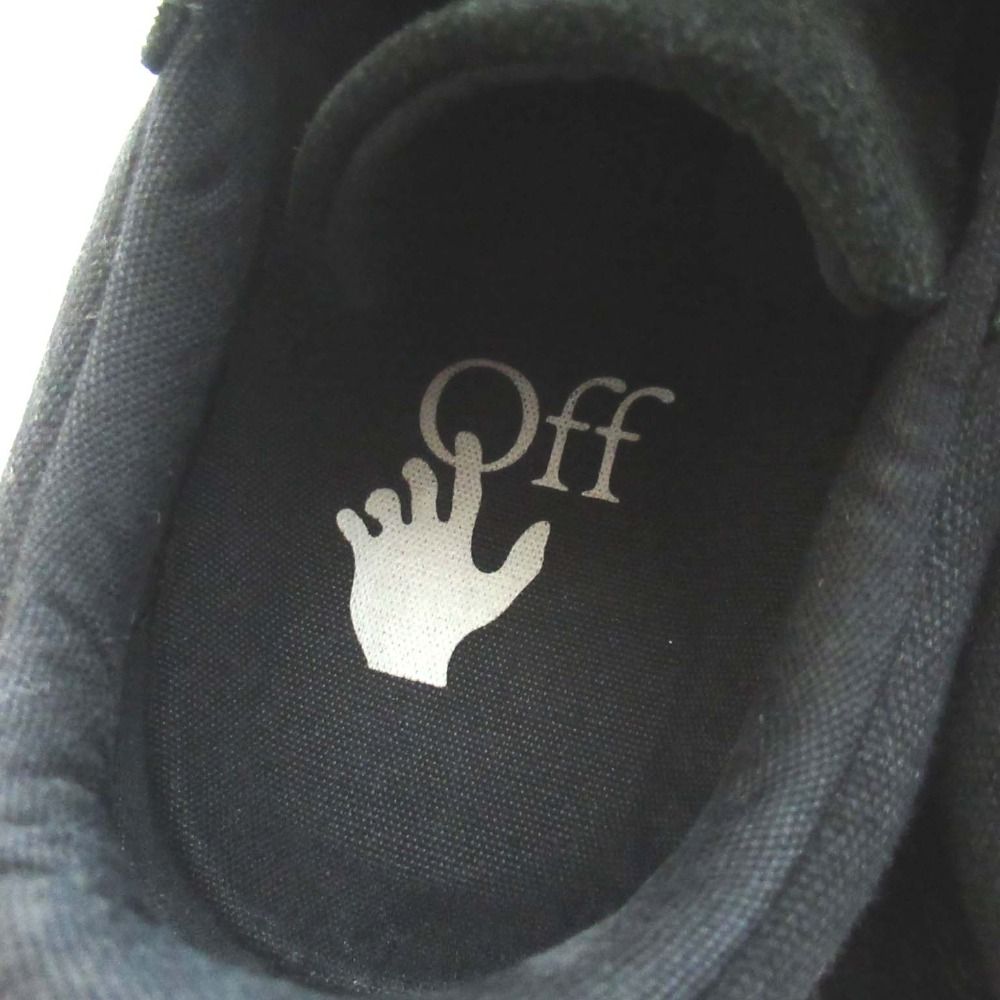 美品 Off-White オフホワイト スエード キャンバス ローカット  