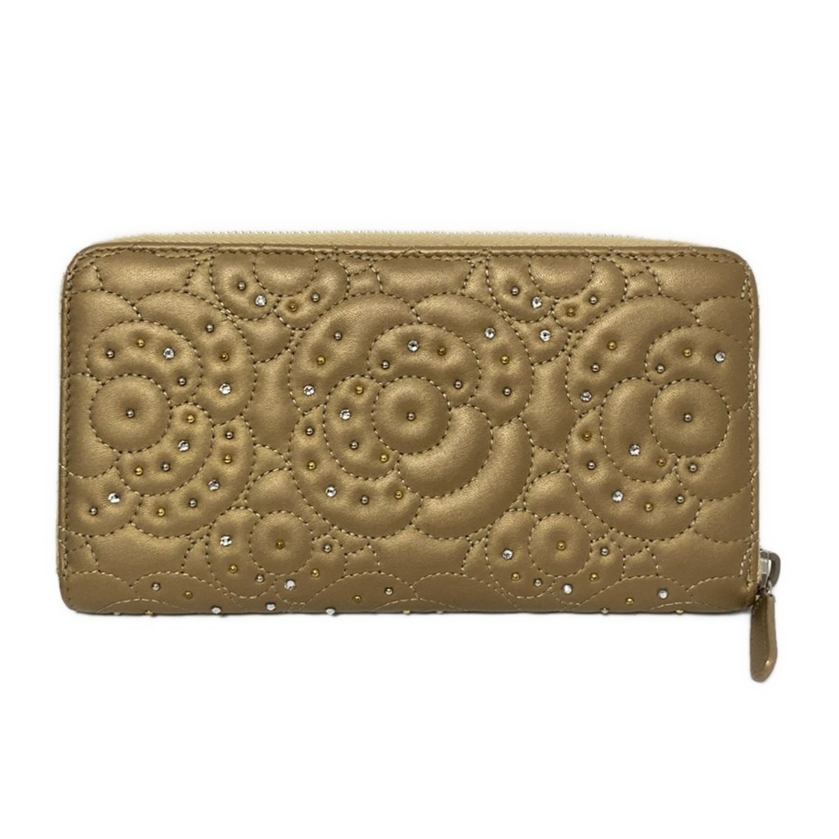 CHANEL ブロンズ　長財布 CHANEL(シャネル) 長財布 カメリア ブロンズ シルバー金具
