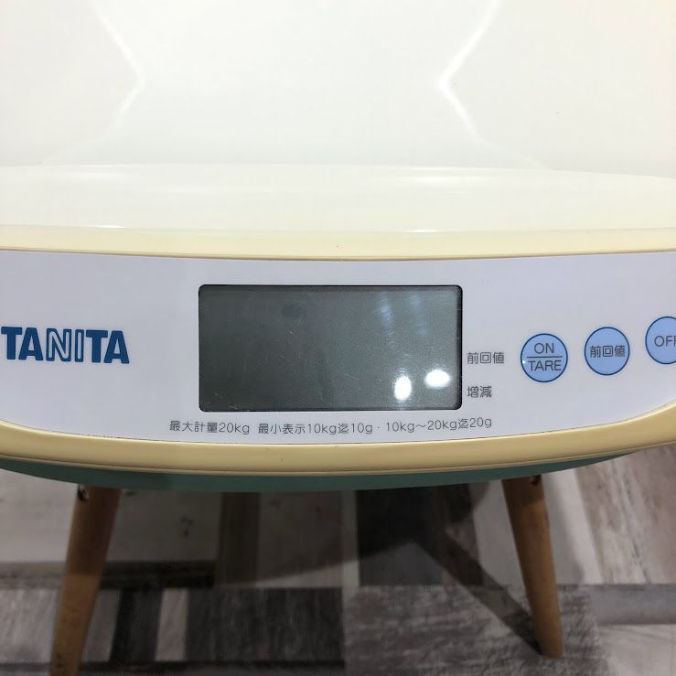 TANITA タニタ デジタルベビースケール BD-586 ホワイト 体重計 - メルカリ