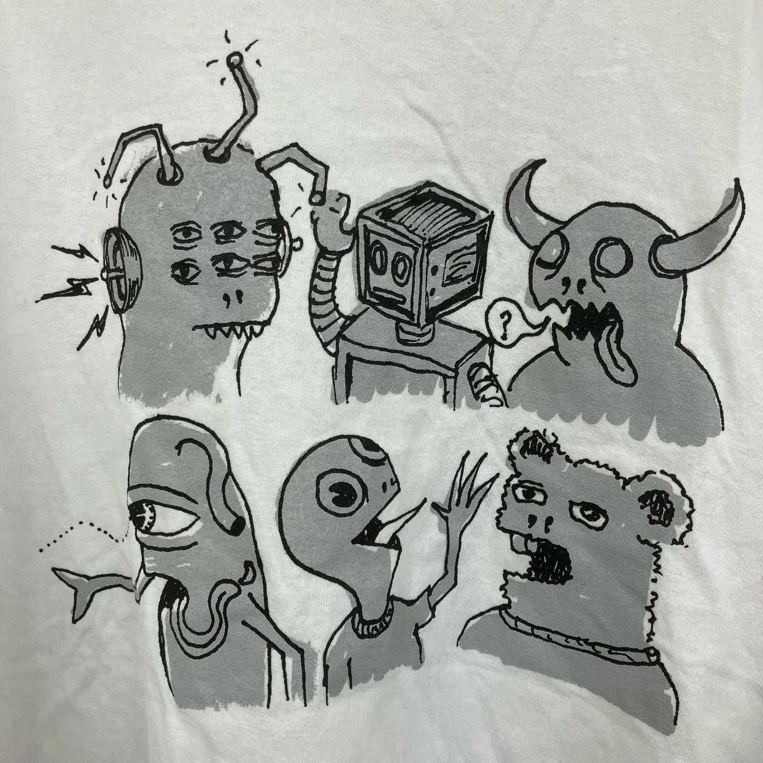 TOY MACHINE 】トイマシーン Tシャツ 白 サイズL|mercari