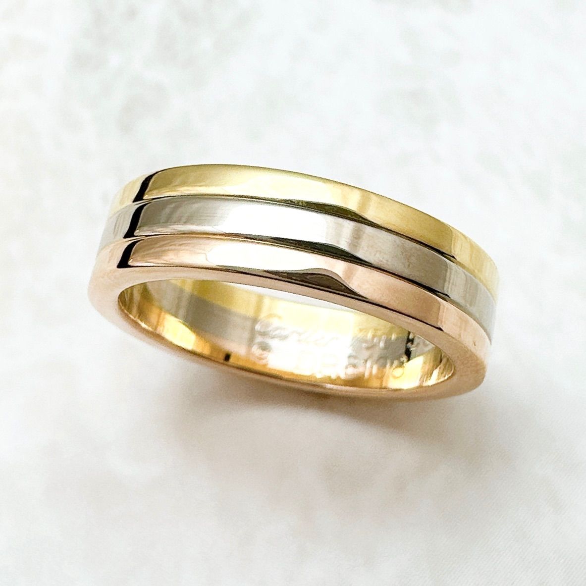 【新品仕上げ】 カルティエ　ヴァンドーム　スリーゴールド　リング　50　10号 Cartier カルティエ ヴァンドーム スリーカラー リング 10号 – Mico宝飾店