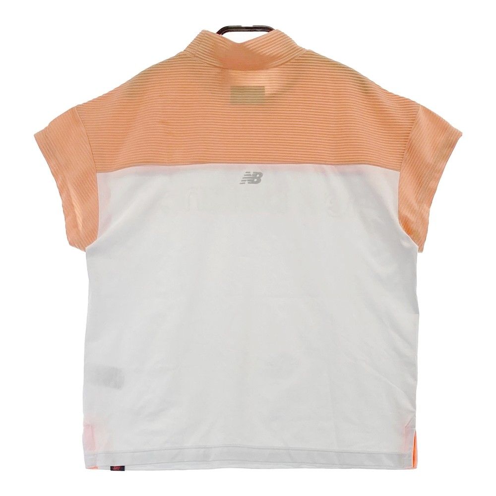 サイズ：2 NEW BALANCE GOLF ニューバランス 2022年モデル ハイネック 半袖Tシャツ ロゴ ホワイト系 [240101281845] ゴルフウェア レディース ストスト サイズ：2 NEW BALANCE GOLF ニューバランス 2022年モデル