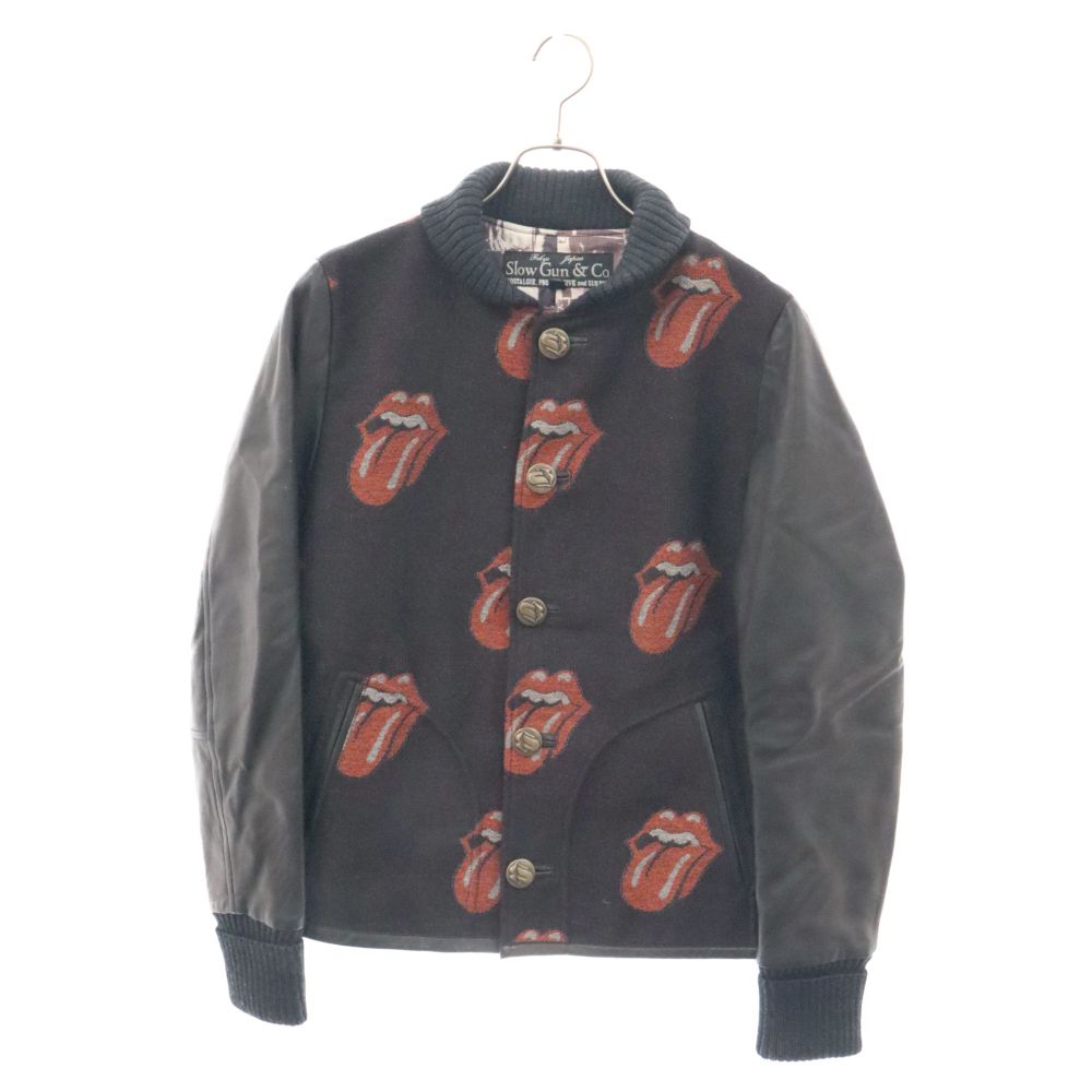 SLOWGUN (スロウガン) ×THE ROLLING STONES×BARNEYS NEWYORK Varsity Jacket  ローリングストーンズ バーニーズニューヨーク リップス