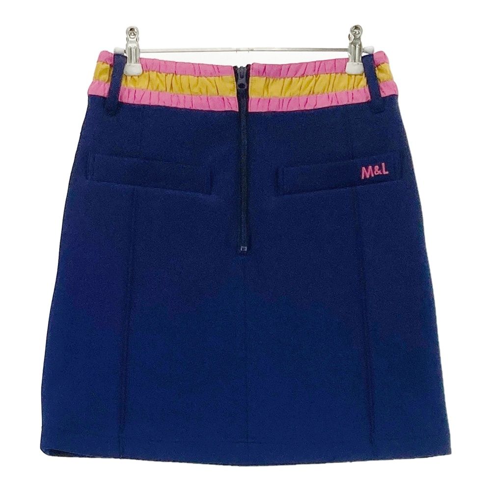 サイズ 38 MARK-LONA マークアンドロナ インナー付 ストレッチスカート ネイビー系 240101510760 ゴルフウェア レディース ストスト