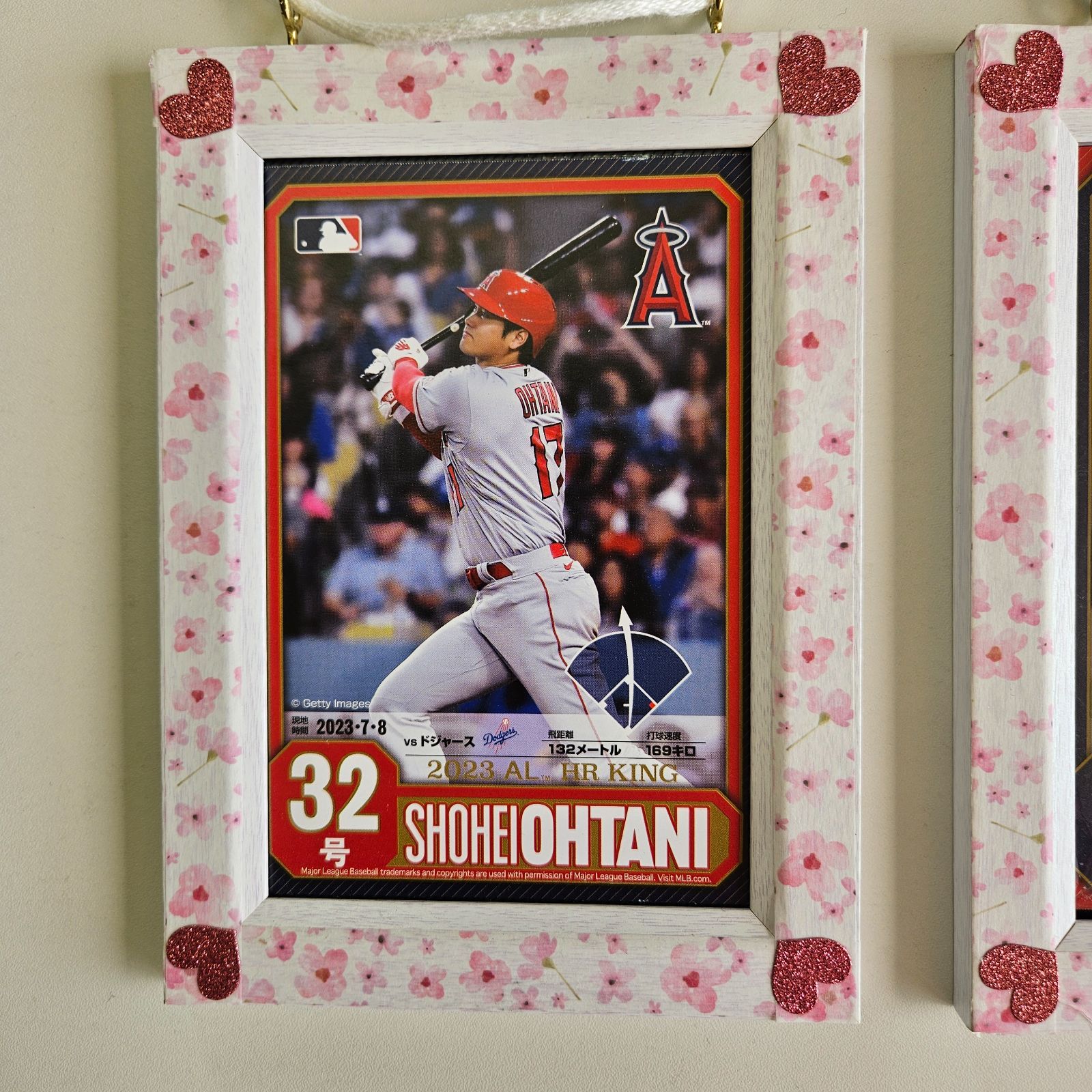大谷翔平　165km　164km　163km　記念フォトフレーム　限定3点セット 取寄商品】MLB 大谷翔平 ドジャース フォトフレーム 【海外版