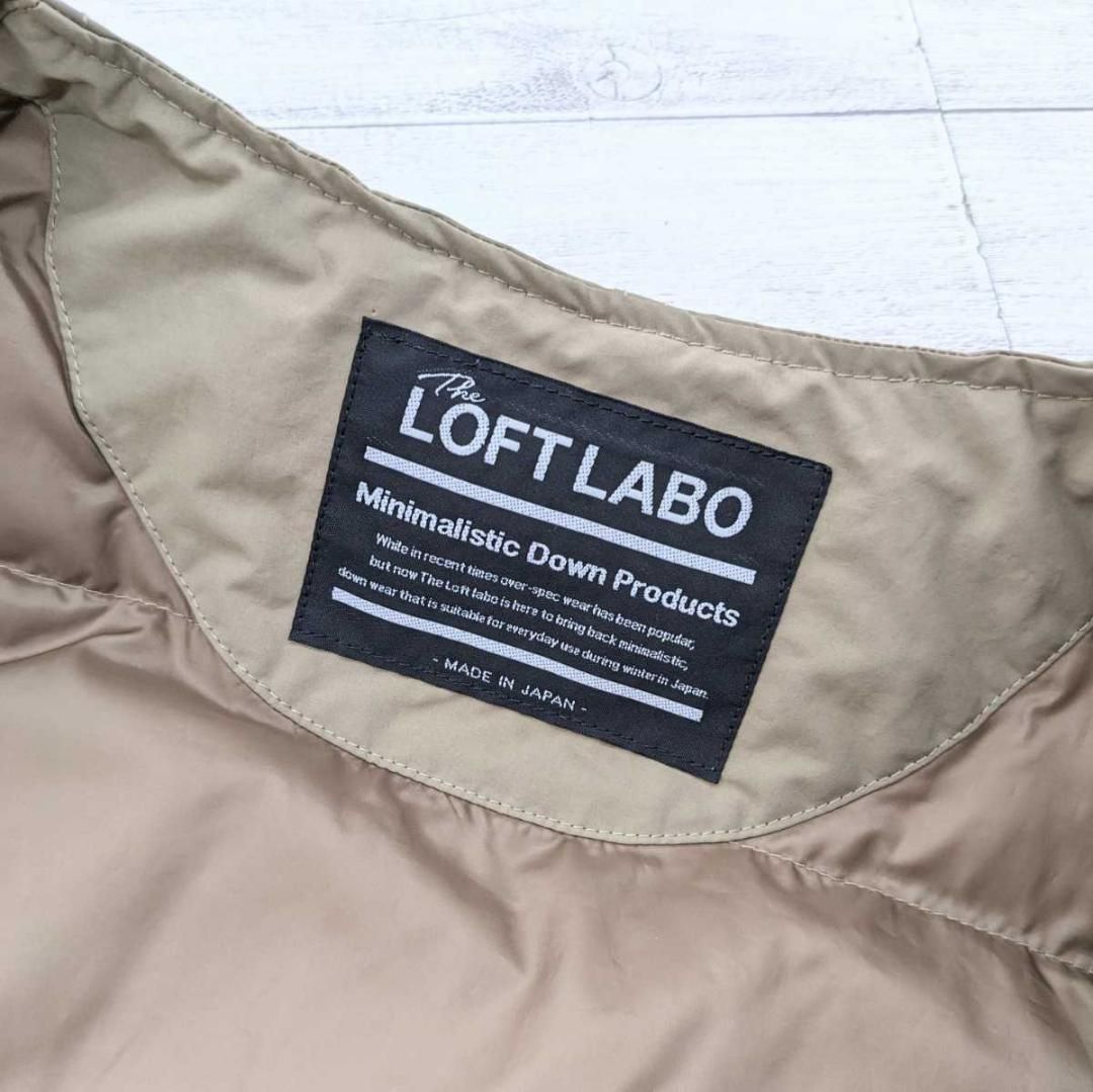 極美品 THE LOFT LABO × KAWADA FEATHER ノーカラー ダウンジャケット