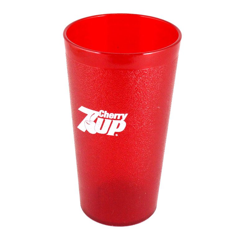 コップ プラスチックタンブラー 7up レッド 16oz / 473ml 高さ
