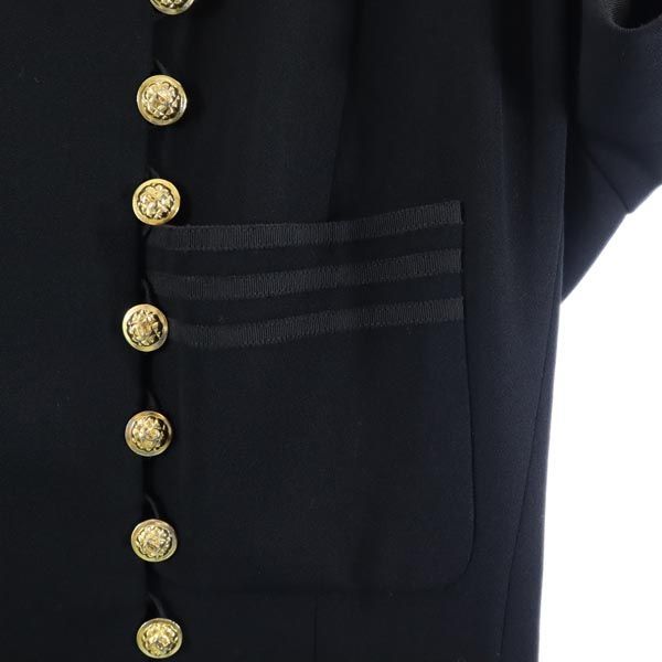 シャネル 20172 ココ金ボタン スーツジャケット 42 黒 CHANEL  
