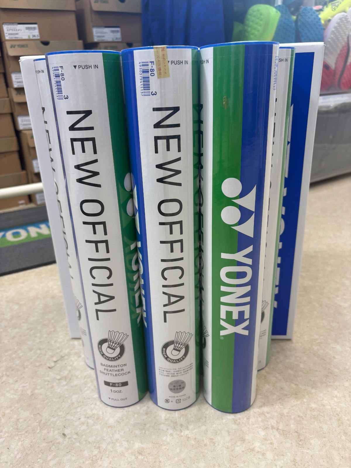 YONEX ヨネックス 新品 ニューオフィシャル F-80 ③ 7本 - メルカリ