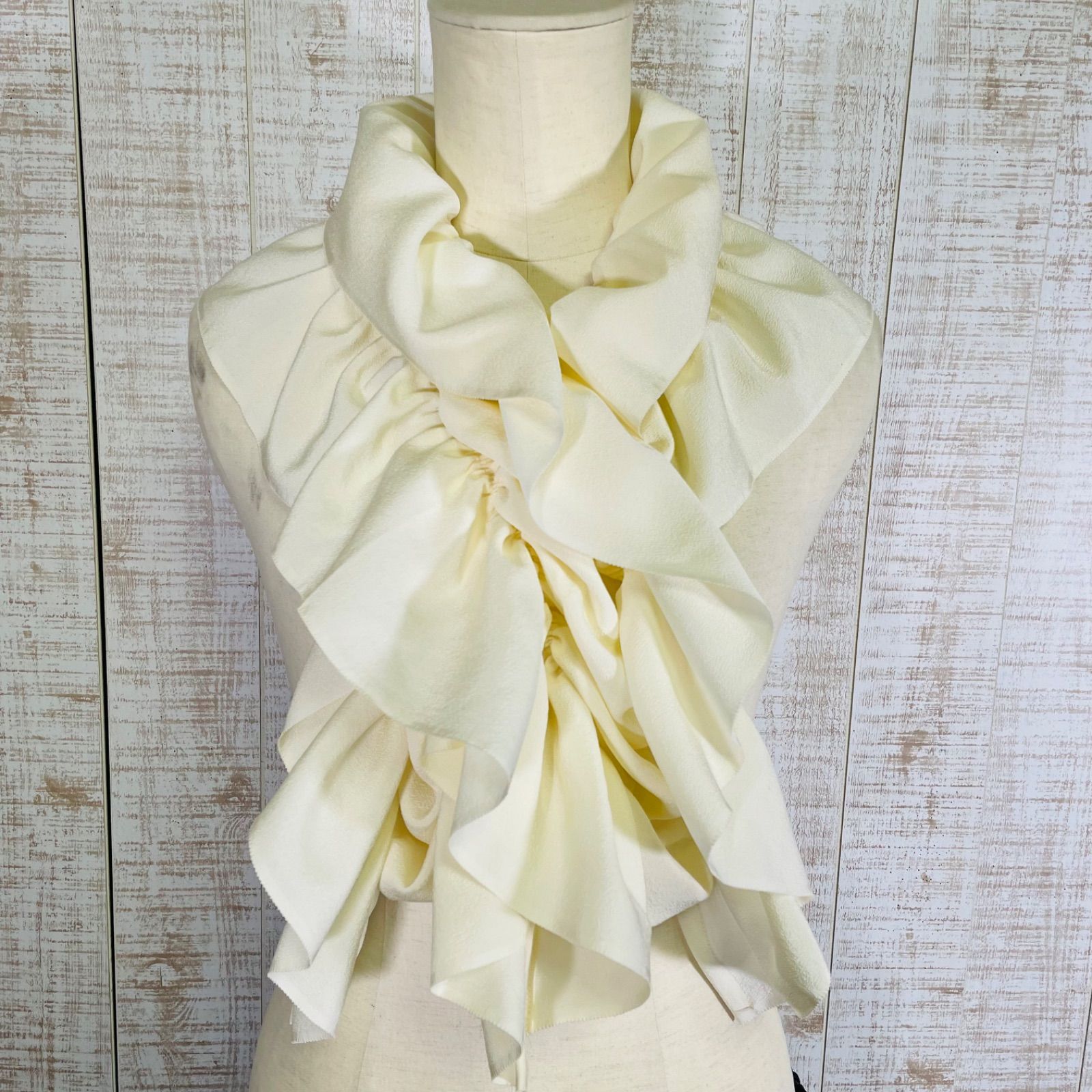 正絹＊浜ちりめん反物からふわふわ＆ひらひらギャザーストール