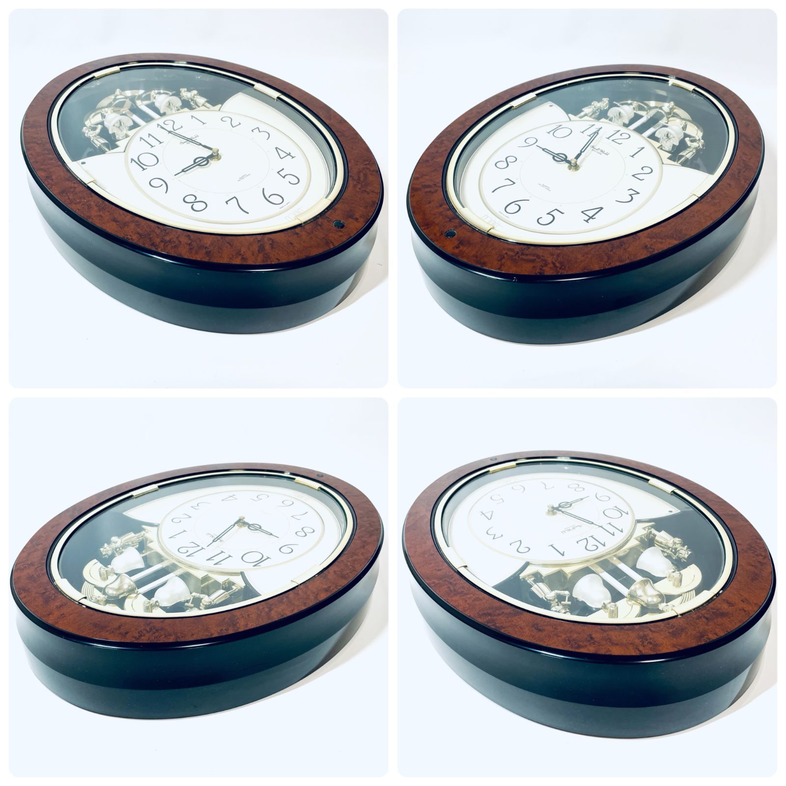 【動作良好・生産終了品】RHYTHM スモールワールド からくり時計4MH690 動作良好・生産終了品】RHYTHM スモールワールド からくり時計