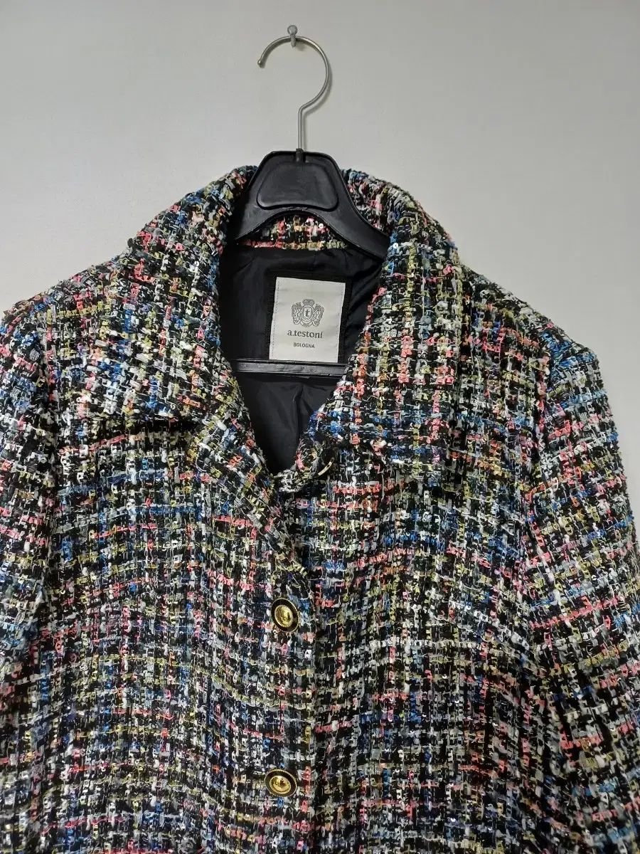 レディース ア テストーニ 春 秋 季節の変わり目 ツイードジャケット 95