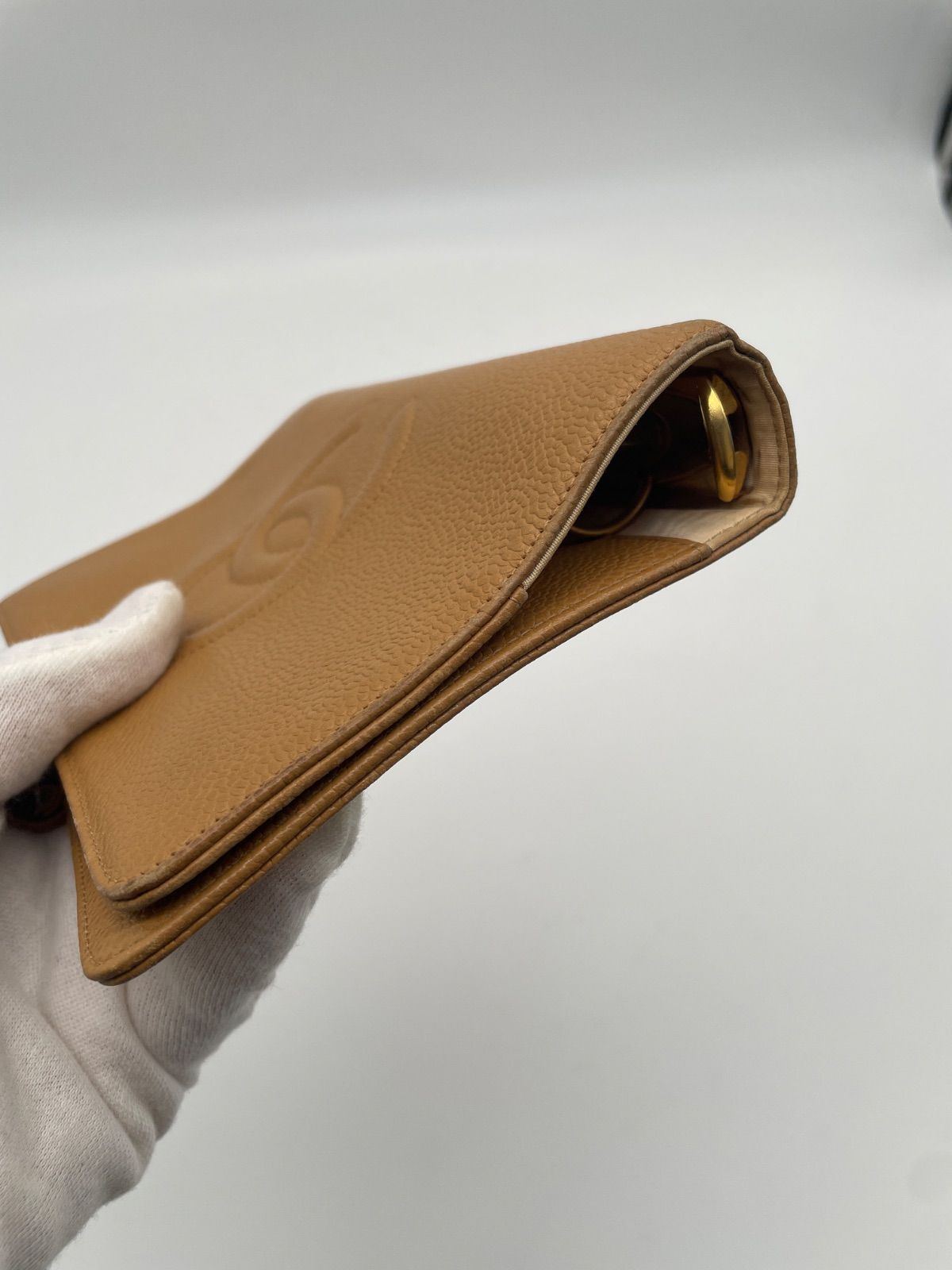  ✅CHANEL シャネル 手帳カバー アジェンダ キャビアスキン ココマーク ベージュ その他 本