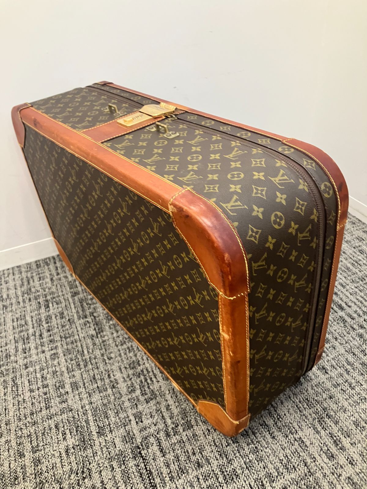 ルイヴィトン　ストラトス50 トランク　モノグラム　ヴィンテージ Vintage Louis Vuitton Monogram Canvas Stratos 50 Trunk Case