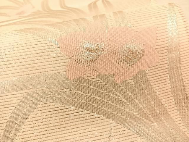 平和屋着物＊夏物 六通柄袋帯 桔梗 金銀糸 正絹 逸品 BAAU1679hv