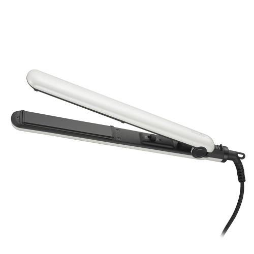 ヘアアイロン　白 オーム電機 ストレートヘアアイロン（セラミックコーティング仕様/開閉