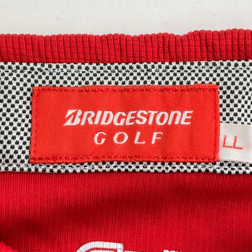 サイズ：LL BRIDGESTONE GOLF  ブリヂストンゴルフ TOUR B 半袖 ポロシャツ  レッド系 [240101282733]# ゴルフウェア メンズ ストスト