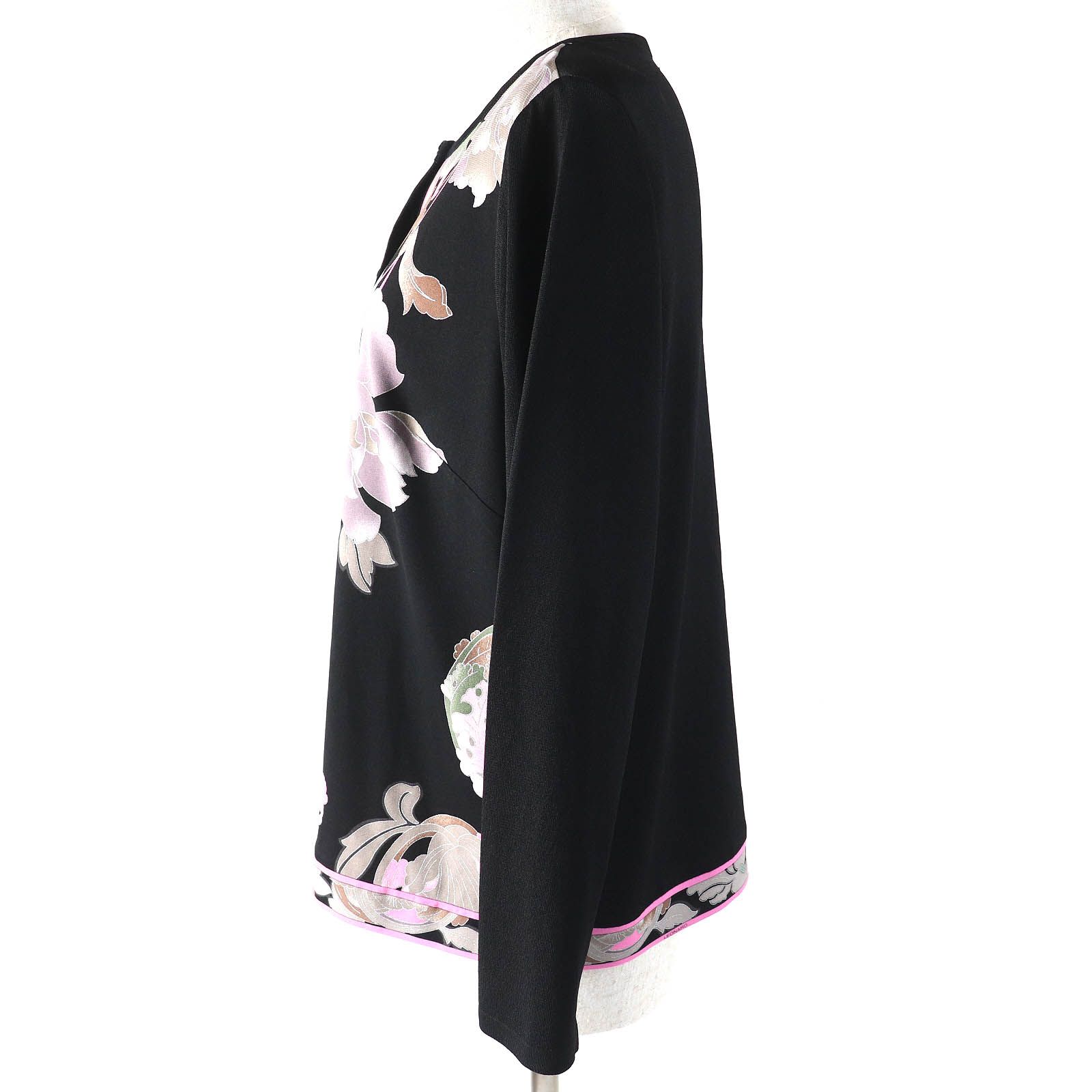 極美品△LEONARD FASHION レオナール ファッション 花柄 長袖