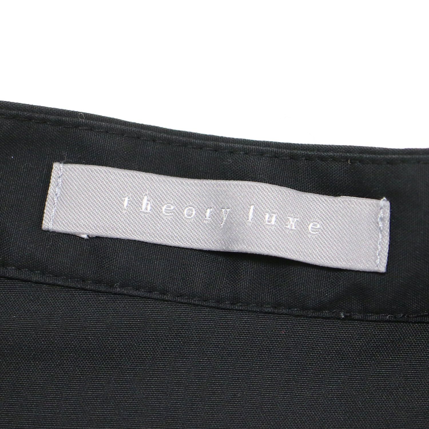 Theory luxe 22SS バンドカラーブラウス Mサイズ ブラック Theory luxe 22SS バンドカラーブラウス Mサイズ ブラック