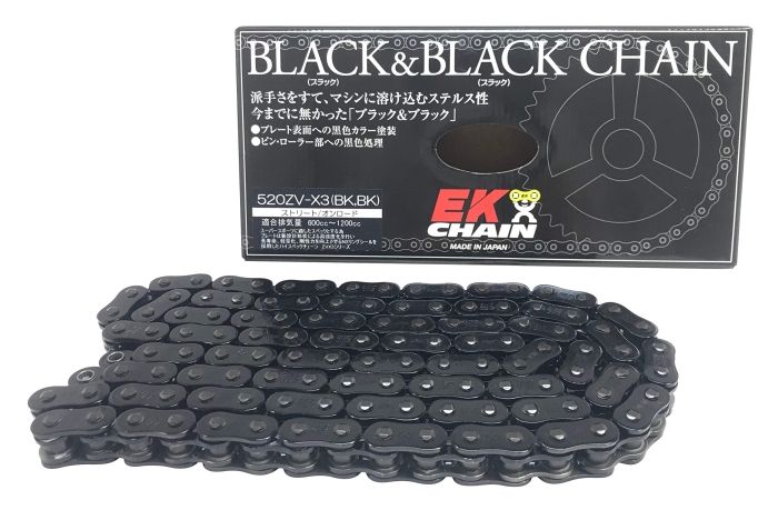 3営業日で発送 イーケー EK 江沼チェーン EK チェーン 520ZV-X3 BK BK 110L MLJ