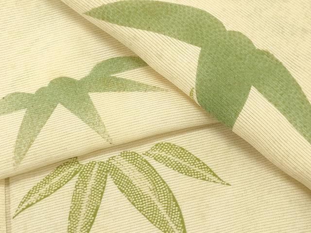 平和屋着物＊夏物 小紋 絽 笹 正絹 逸品 CAAV3866dy