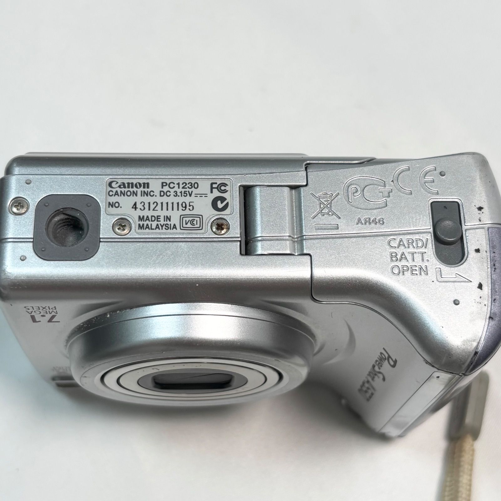 送料無料】Canon/キャノン/Power Shot A550/シルバー/コンパクト 