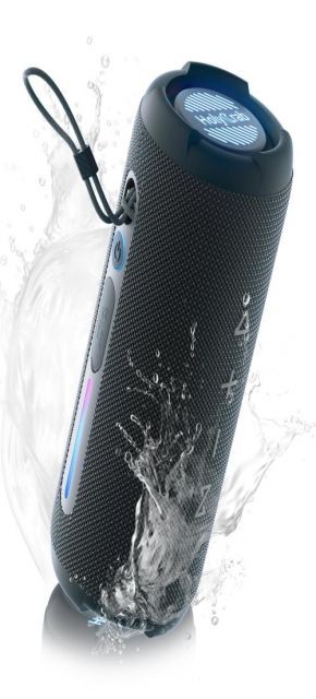 HolyCrab M9 Bluetooth スピーカー デュアル周波数分離ユニット｜10W高音＋30W低音 Bluetooth 5.4 ポータブルスピーカー デュアルパッシブラジエーター Hi-Fi重低音 IP67防塵防水 RGB LEDライト TWSデュアル