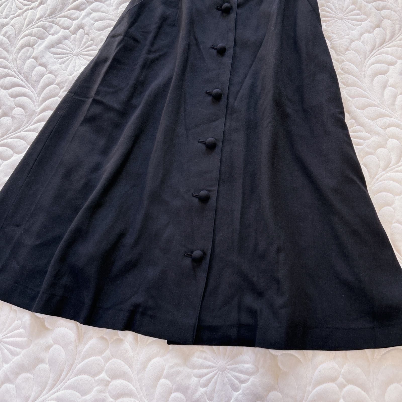 大きいサイズ40 42 Chloe クロエ ブラックフォーマル 丸襟 セットアップ ジャケット フ スカート ブラック WWW_MORNINGWALKER_COM