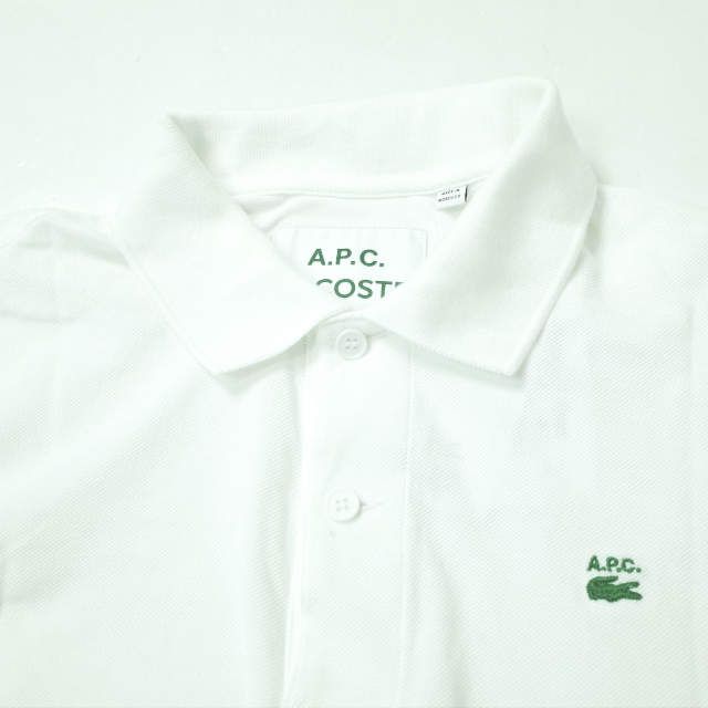 美品 【A.P.C.】アーペーセー LACOSTE ラコステ ポロシャツ 半袖 A.P.C. x LACOSTE アーペーセー ラコステ 22SS 別注 POLO HOMME