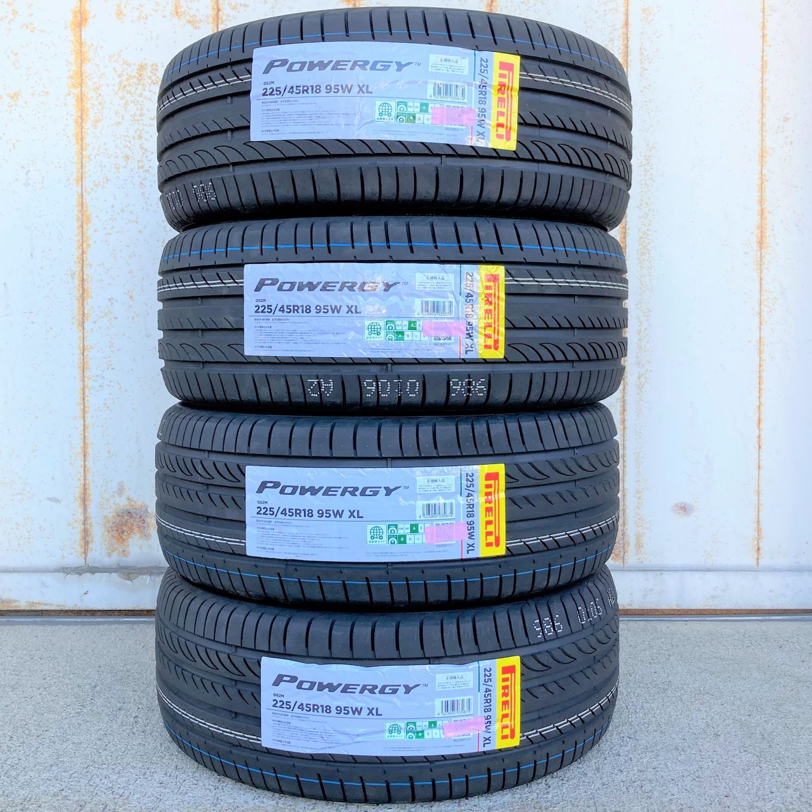 4本 サマータイヤ 225/45R18 95W XL ピレリ パワジー POWERGY PIRELLI 